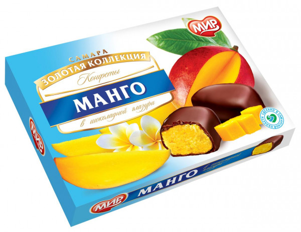 №2 КФ МИР Манго-Кокос в шоколадной глазури 160г  в Соколе